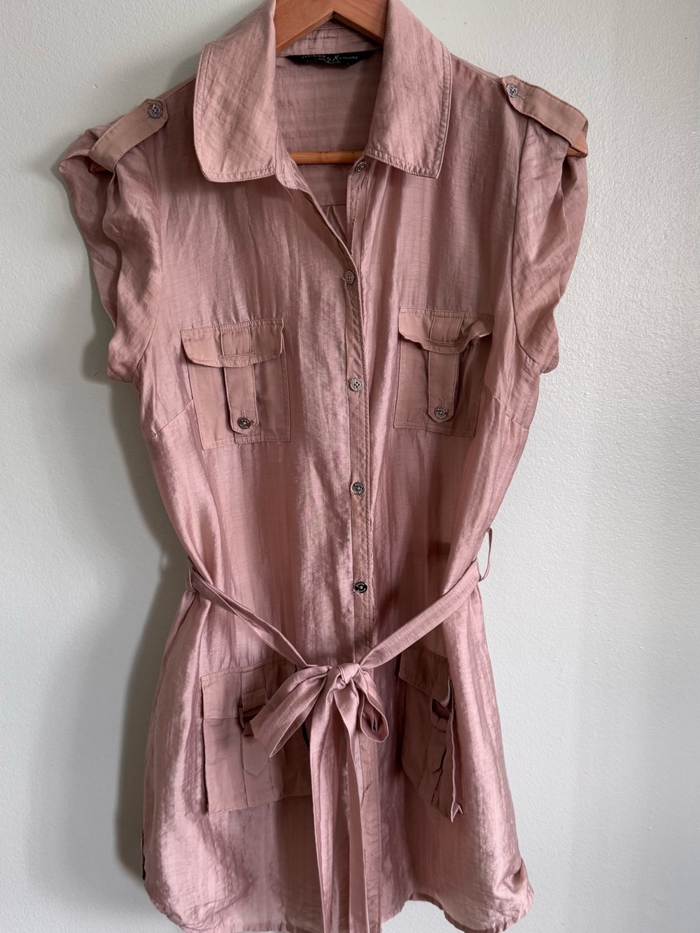 Guess by Marciano Utility Tunic with Tie Waist